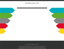 Tablet Screenshot of mywebscripts.com